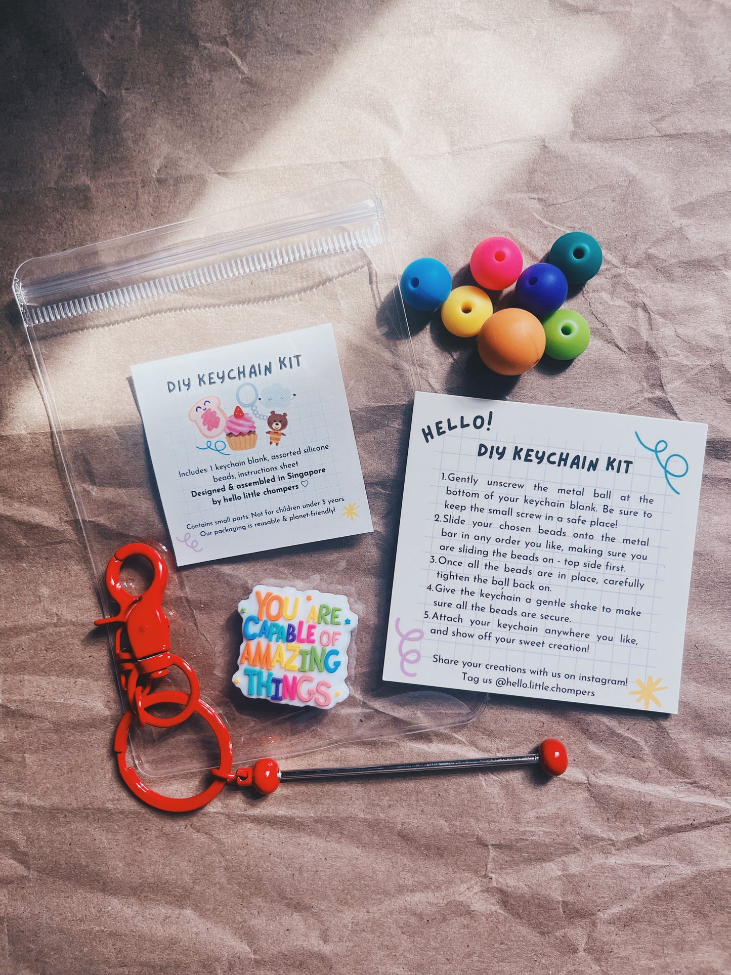 Joyful Joyful DIY keychain kit