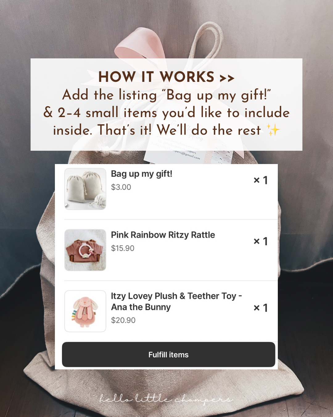 Bag up my gift!