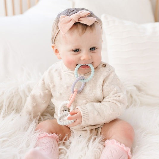Cutie Clinks Attachable Teether (5 colourways)