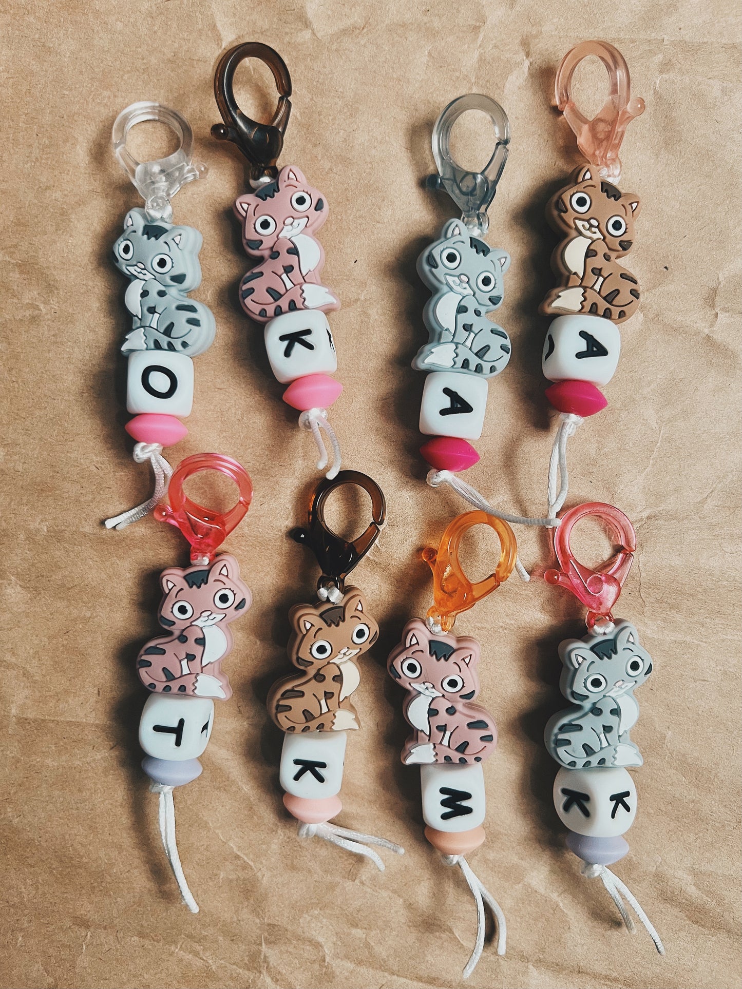 Custom Initial Charm/ Zipper pull - YOUR CHOSEN THEME