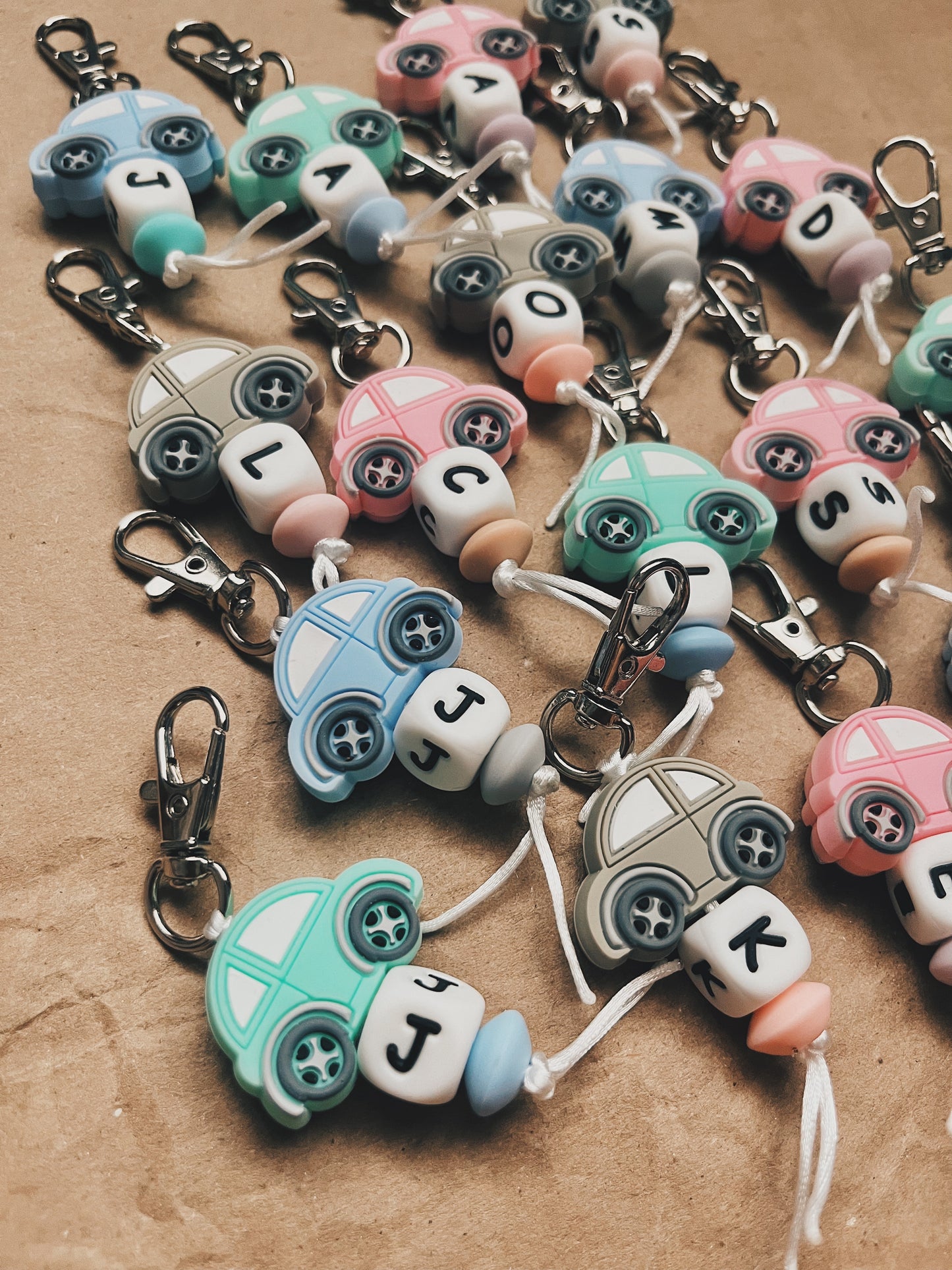 Custom Initial Charm/ Zipper pull - YOUR CHOSEN THEME