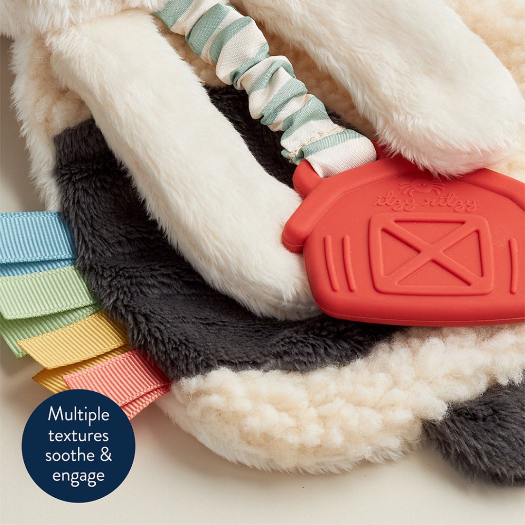 Itzy Lovey Plush & Teether Toy - Carmen the Cow