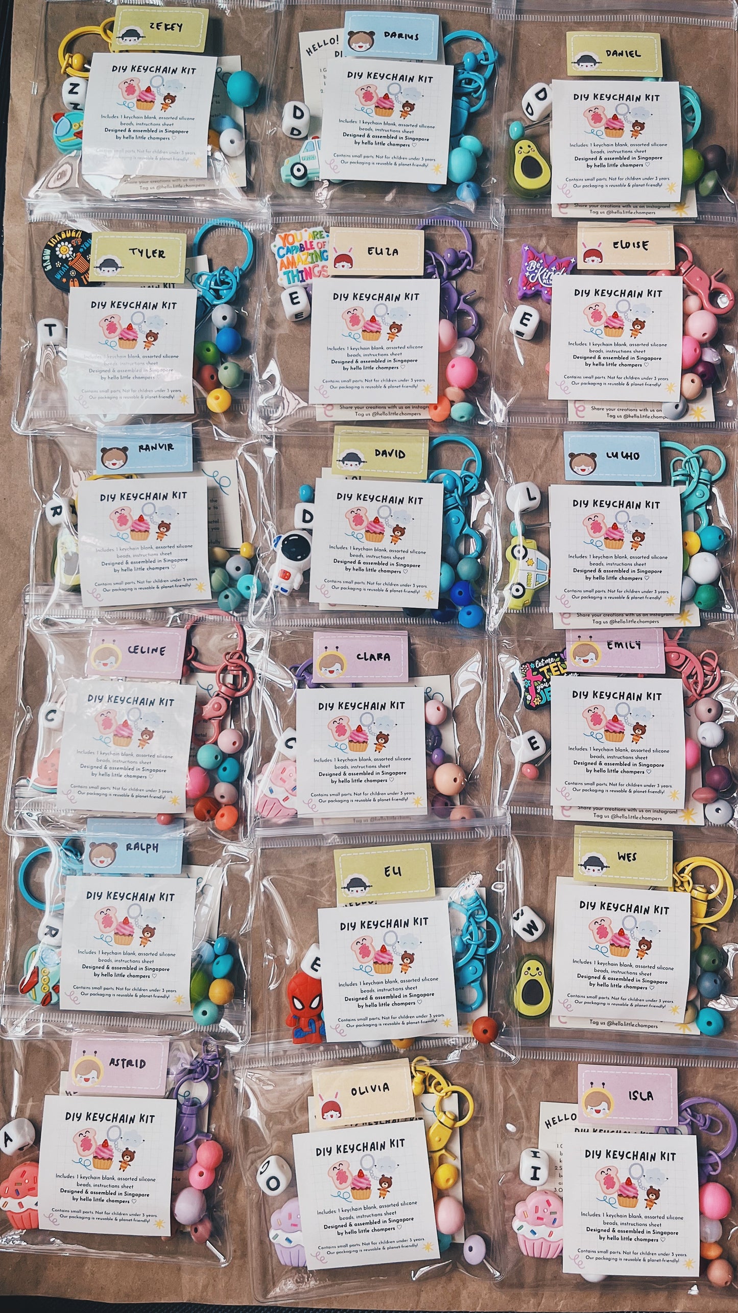 Custom DIY KEYCHAIN KIT Party Pack (Min. 8 packs)