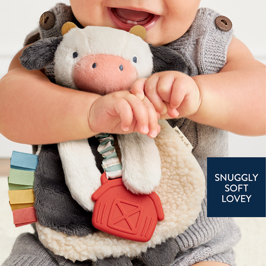 Itzy Lovey Plush & Teether Toy - Carmen the Cow