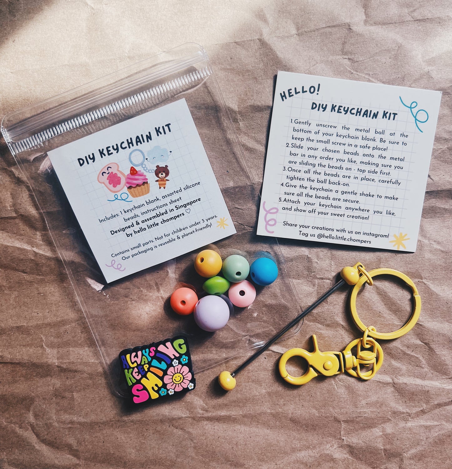 Joyful Joyful DIY keychain kit