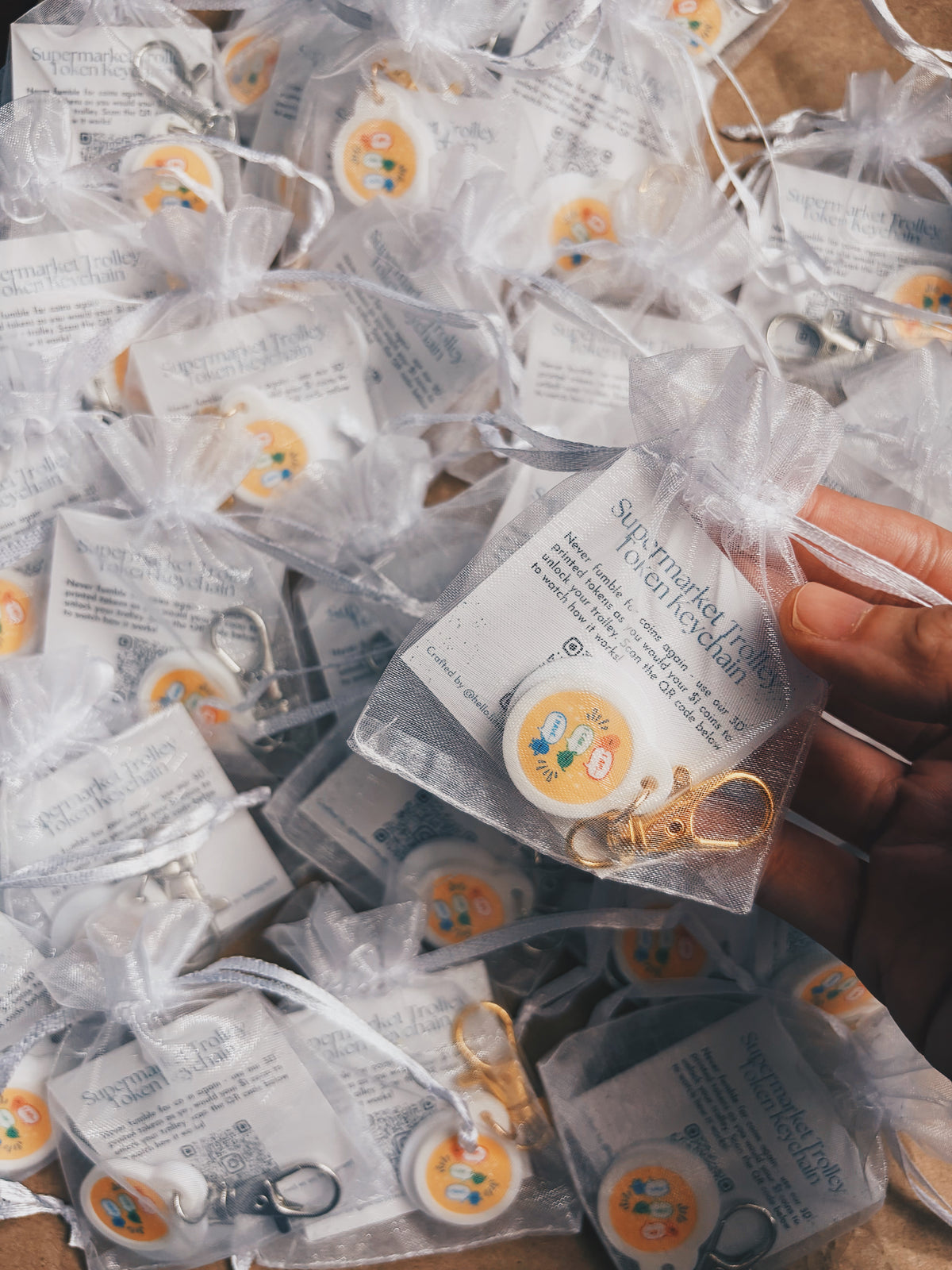 Custom Supermarket Trolley Tokens (Min. 20 sets)