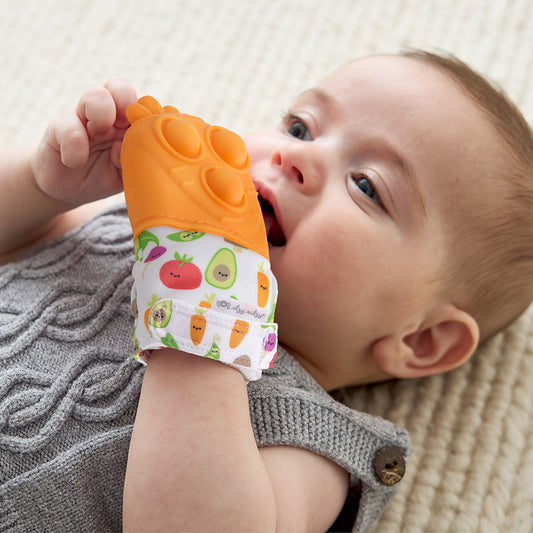 Carrot Itzy Mitt Pop™ Sensory Teething Mitten