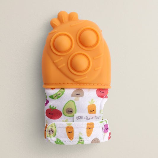 Carrot Itzy Mitt Pop™ Sensory Teething Mitten