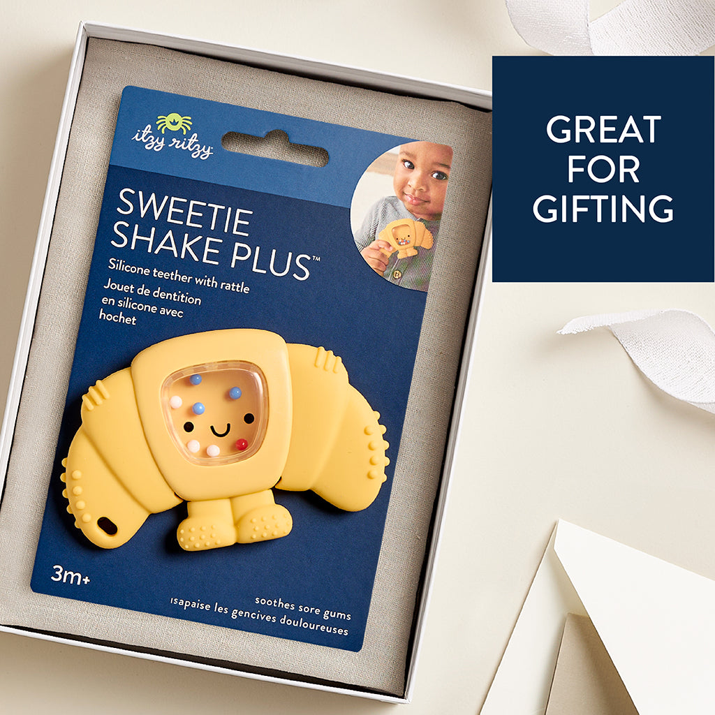 Chloe the Croissant Sweetie Shake Plus™ Rattle & Teether