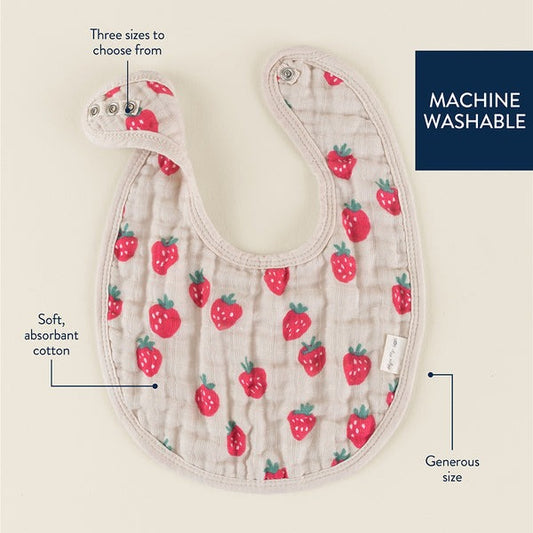 Strawberries & Cream Itzy Bibs (Set of 3)