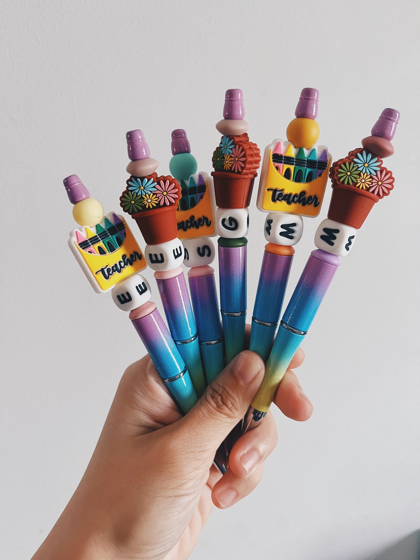 Custom Initial Ballpoint Pen - Bloom
