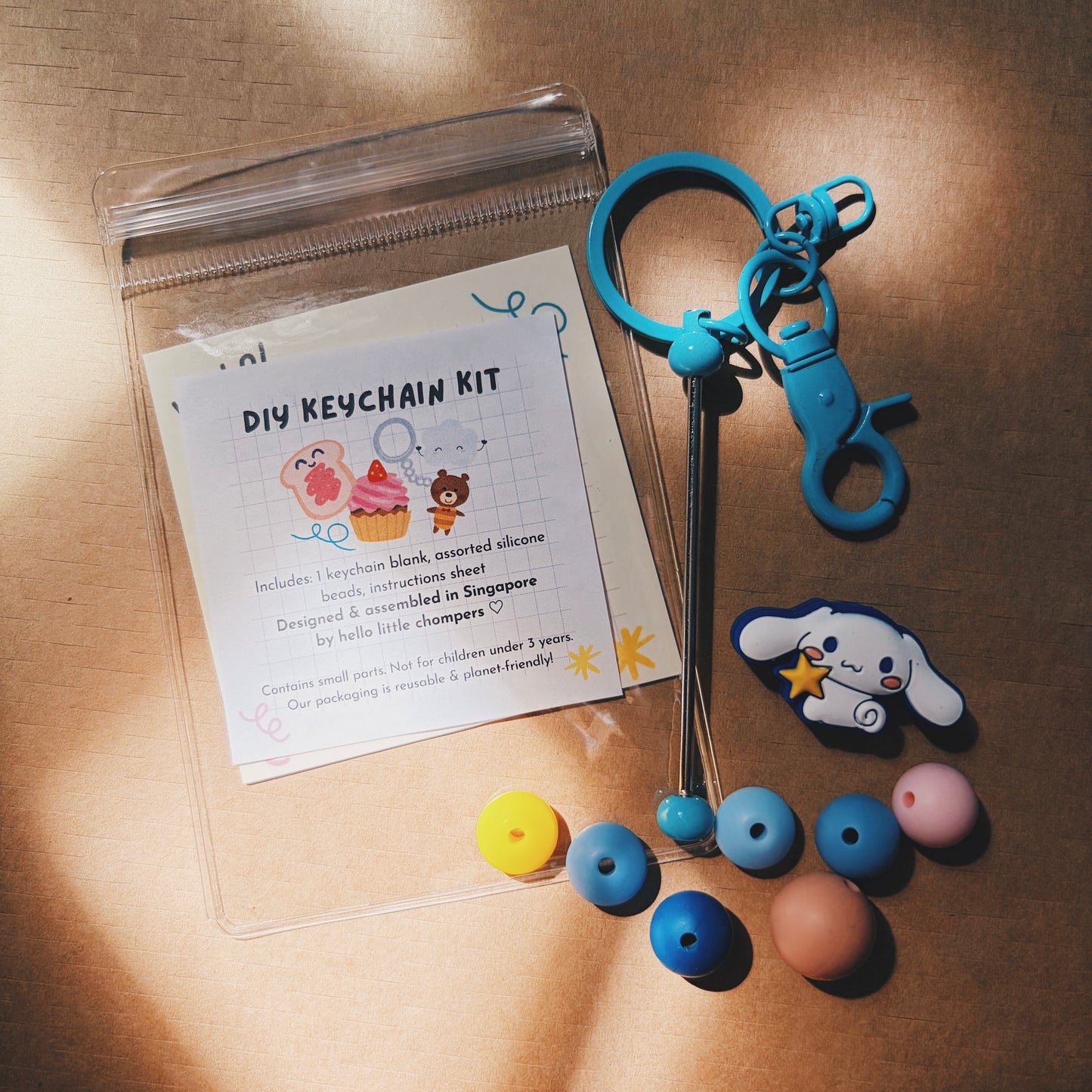 Sanrio-inspired DIY keychain kit