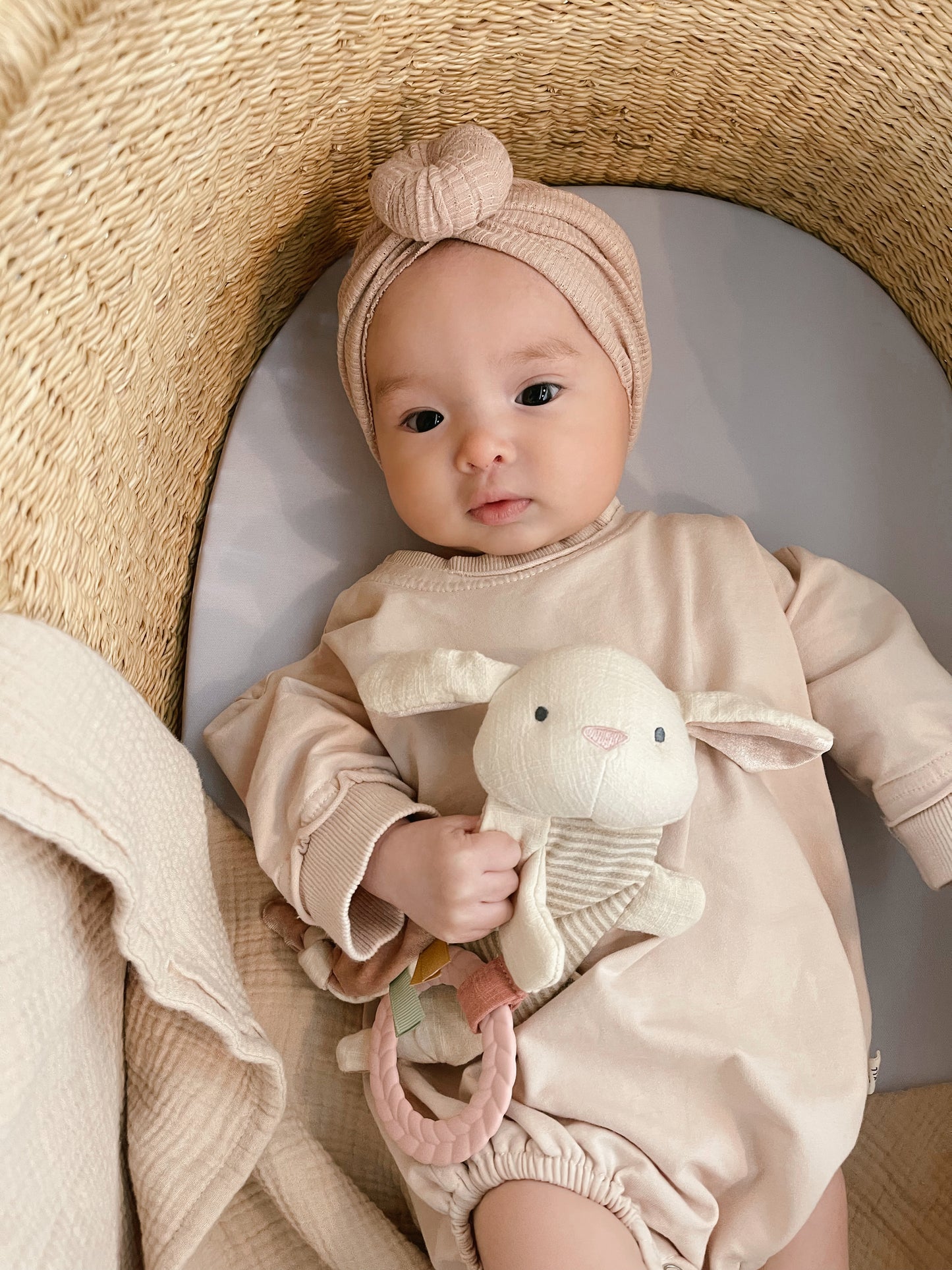 Bunny Bitzy Crinkle™ Sensory Crinkle Toy with Teether