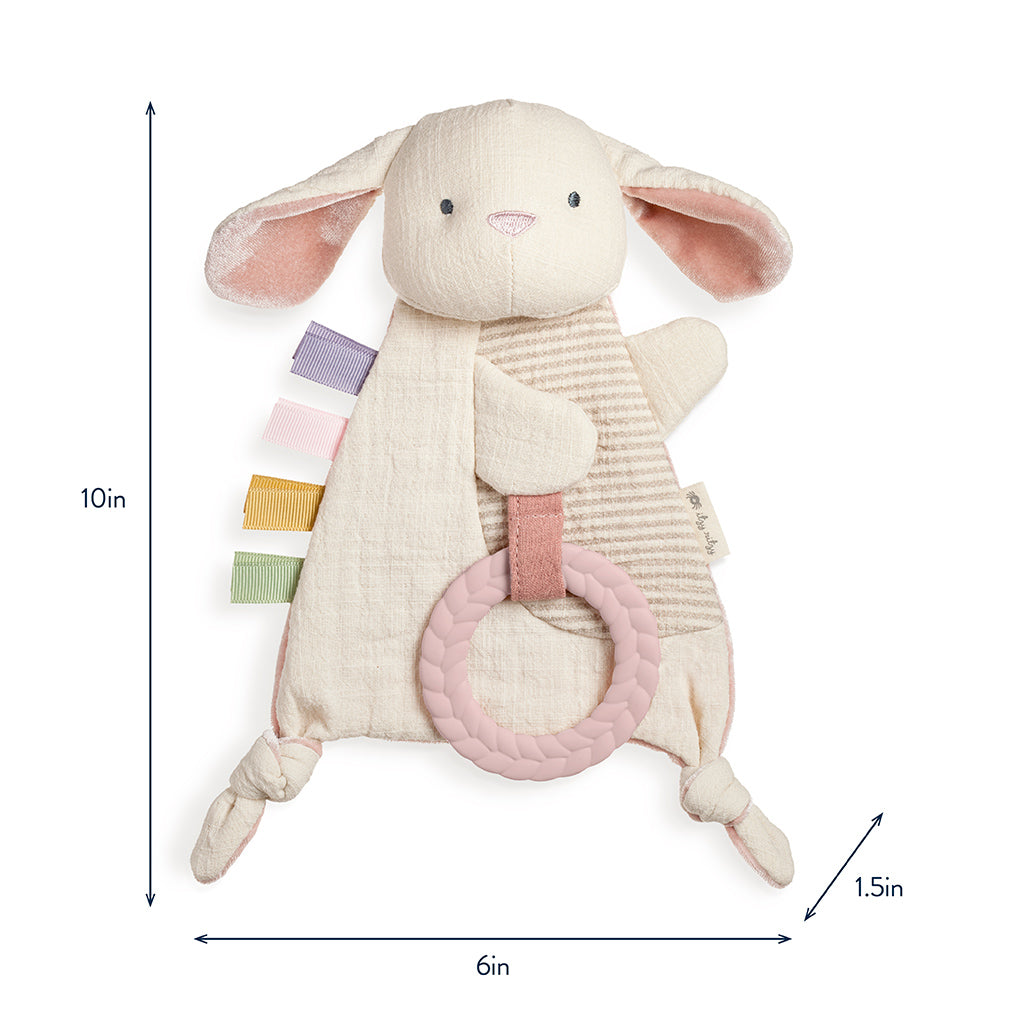 Bunny Bitzy Crinkle™ Sensory Crinkle Toy with Teether
