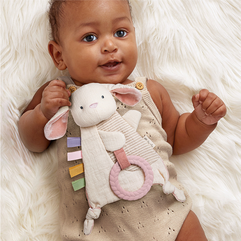 Bunny Bitzy Crinkle™ Sensory Crinkle Toy with Teether