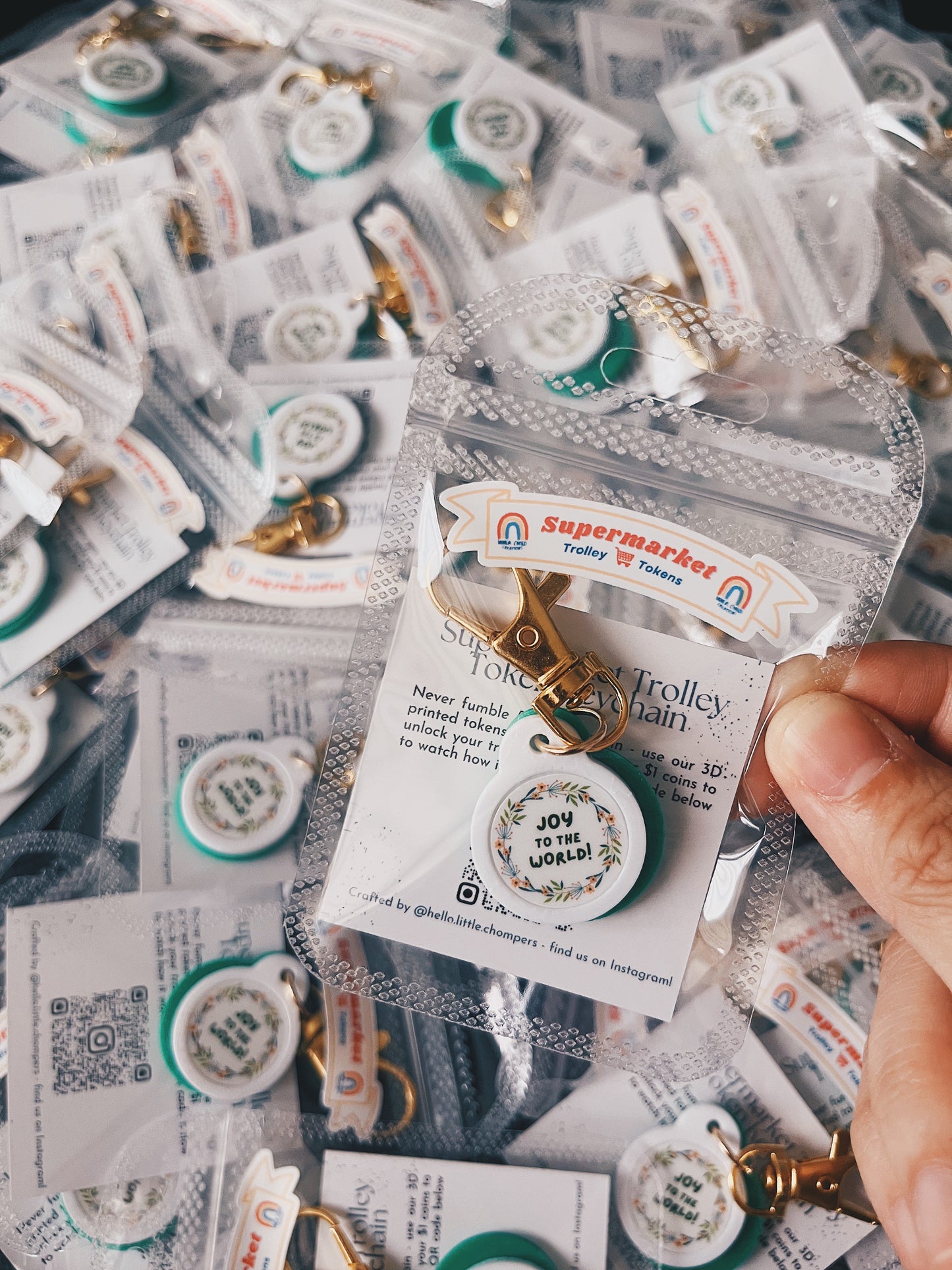 One-time Design Fee: Custom Design Supermarket Trolley Tokens