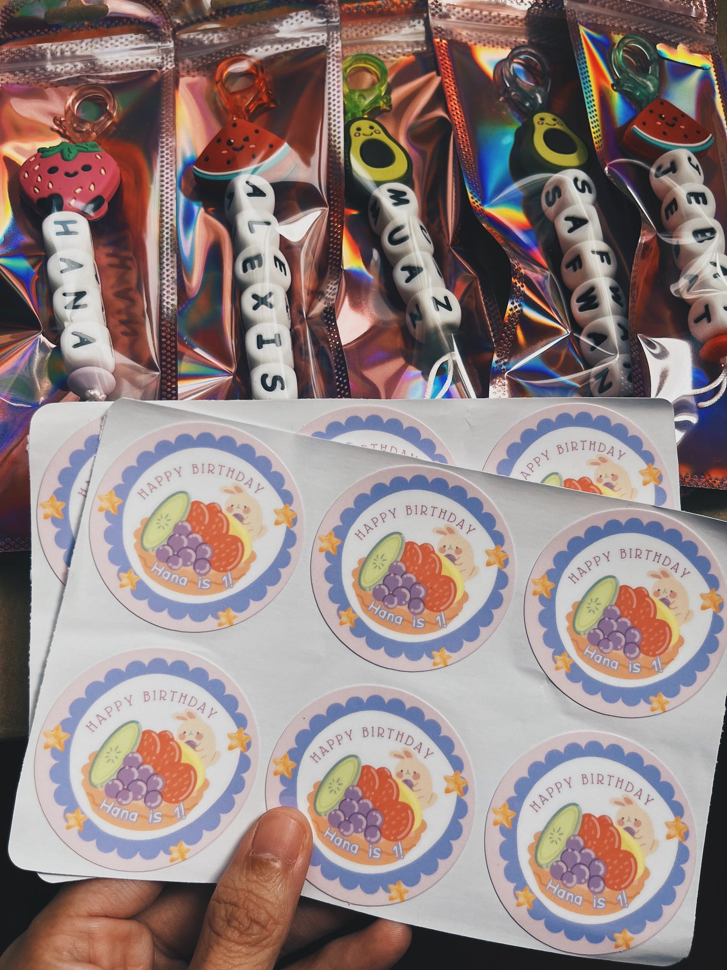 Custom NAME CHARM Party Pack (Min. 8 packs)