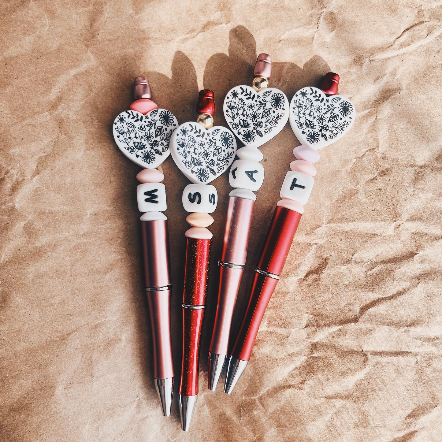 Custom Initial Ballpoint Pen - Sweethearts
