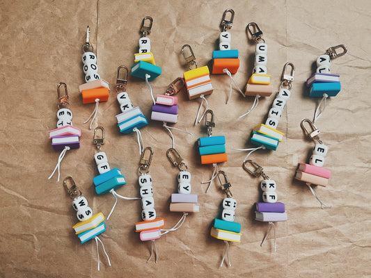 Custom Initial Charm - Book Lovers Club
