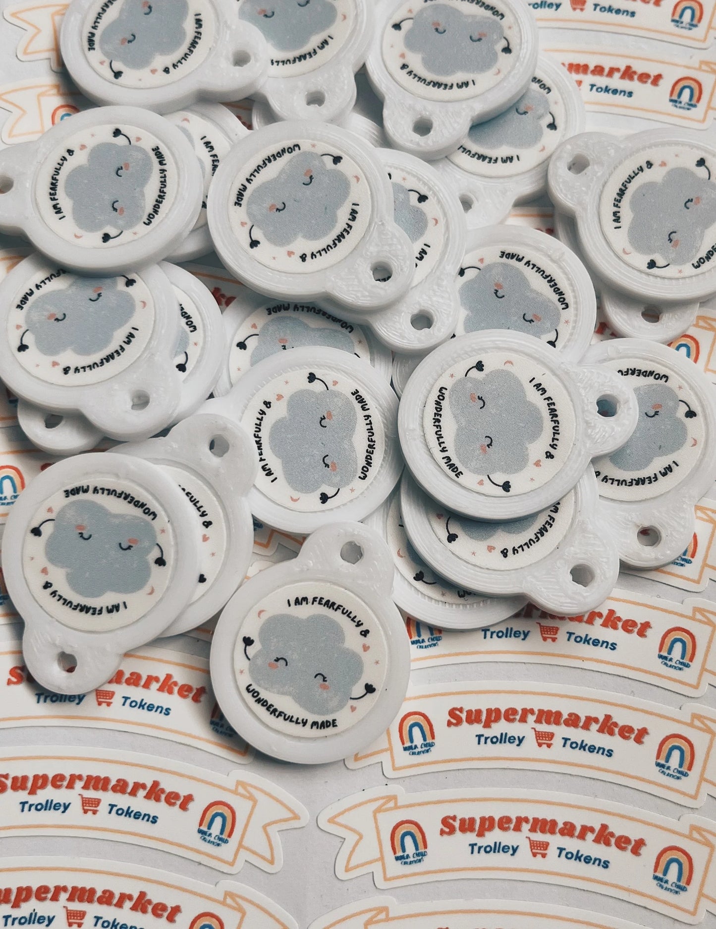 SADIE 2 in 1 Charm + Supermarket Trolley Tokens