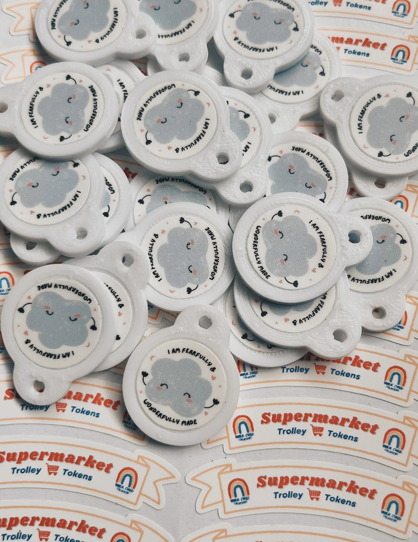 FERNE Supermarket Trolley Tokens
