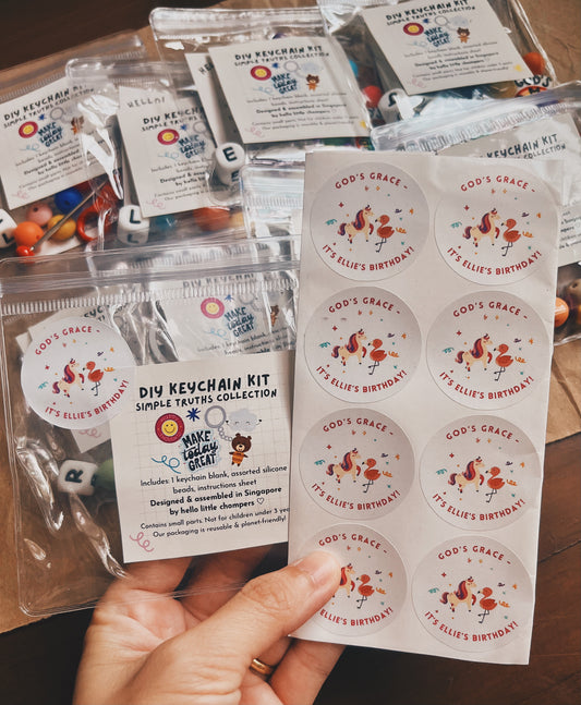 Custom DIY KEYCHAIN KIT Party Pack (Min. 8 packs)