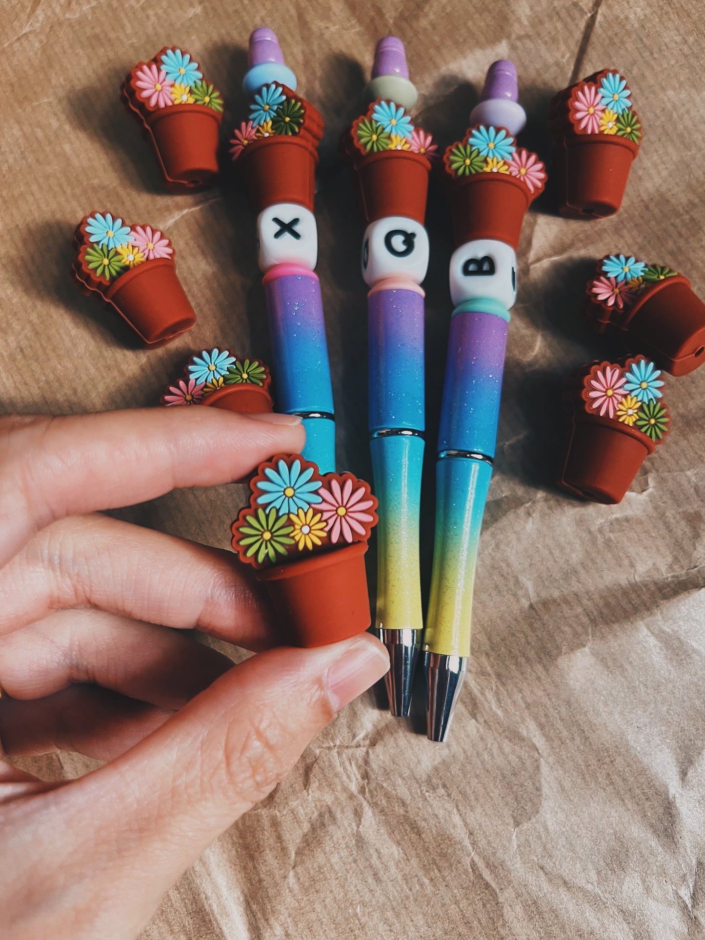 Custom Initial Ballpoint Pen - Bloom