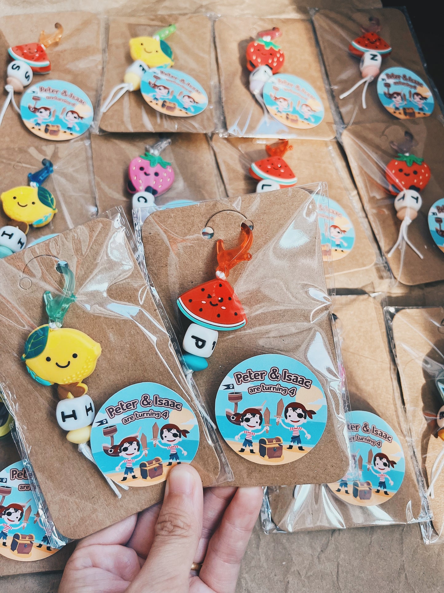 Custom INITIAL CHARM Party Pack (Min. 8 packs)