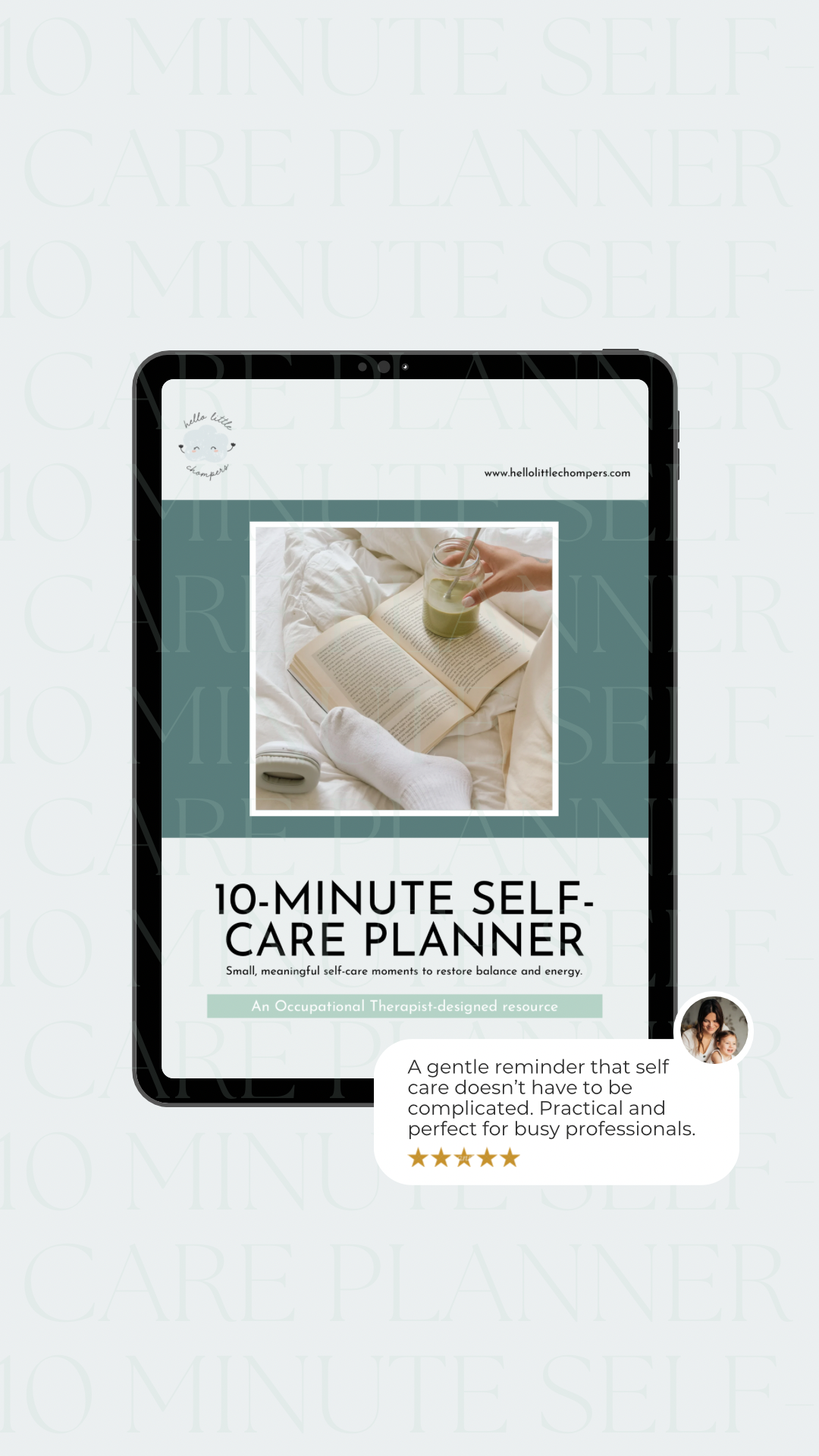 10-Minute Self-Care Planner - A guide to plan small self-care moments that fit into your day