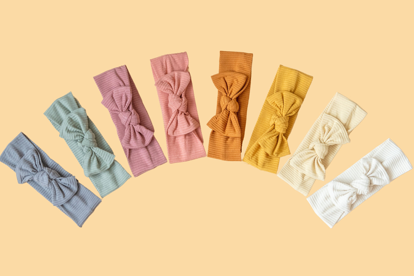 Blush Bamboo Stretch Bow Headband