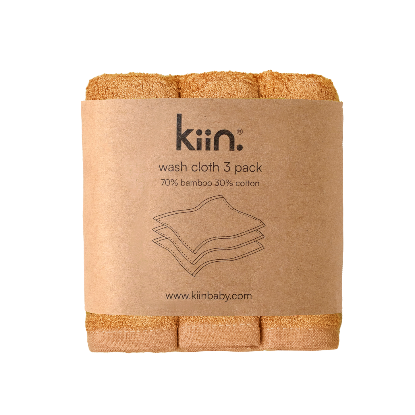 Caramel Wash Cloths 3 Pack