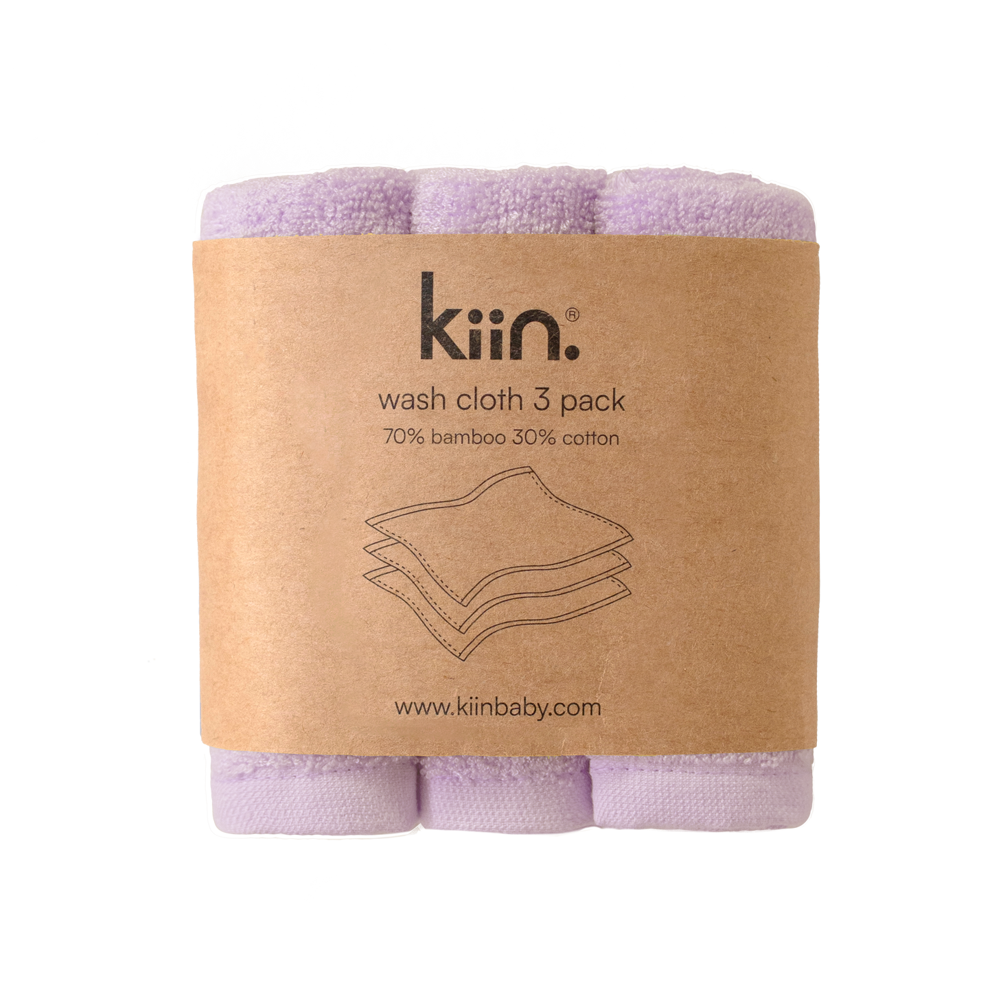 Lilac Wash Cloths 3 Pack