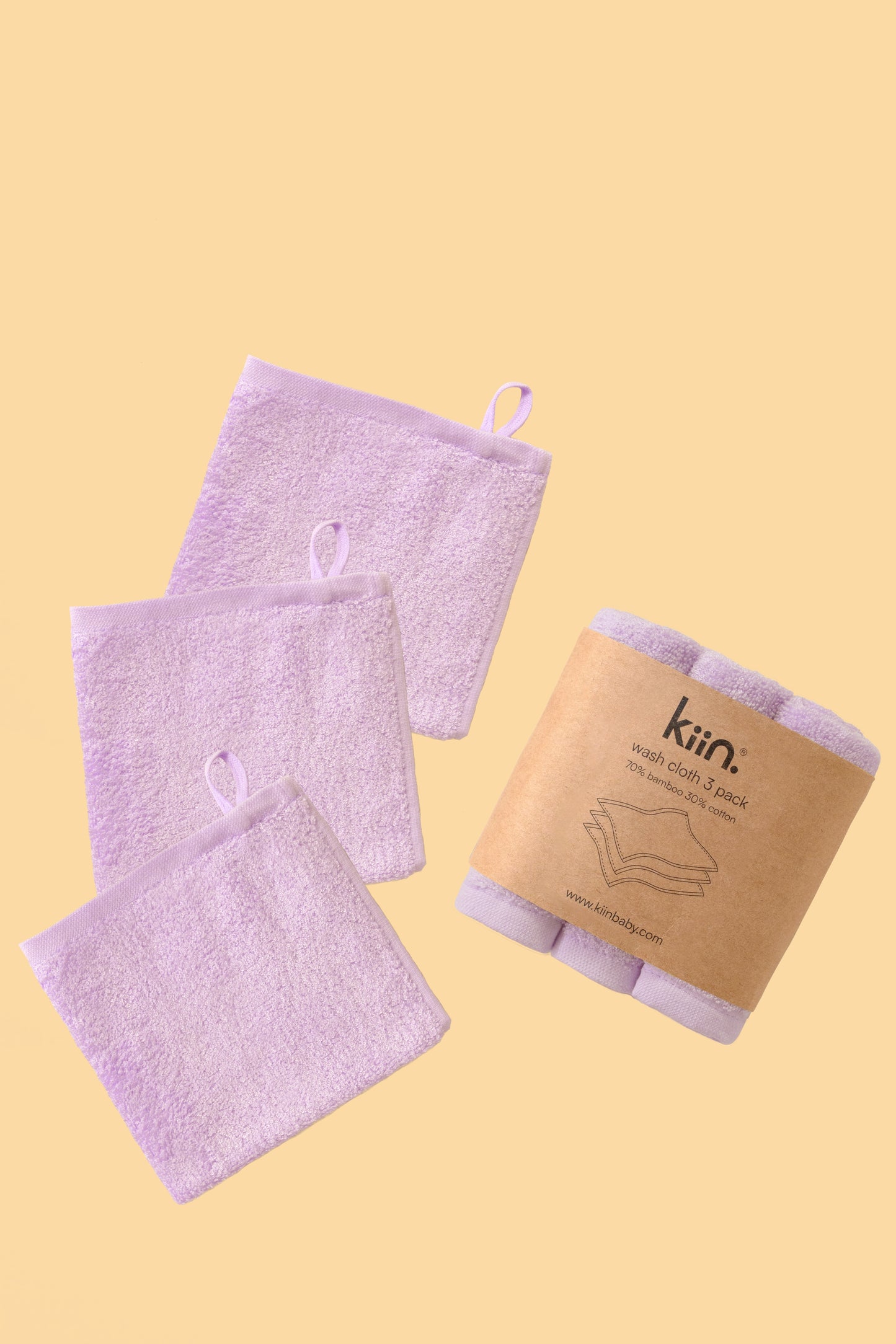 Lilac Wash Cloths 3 Pack
