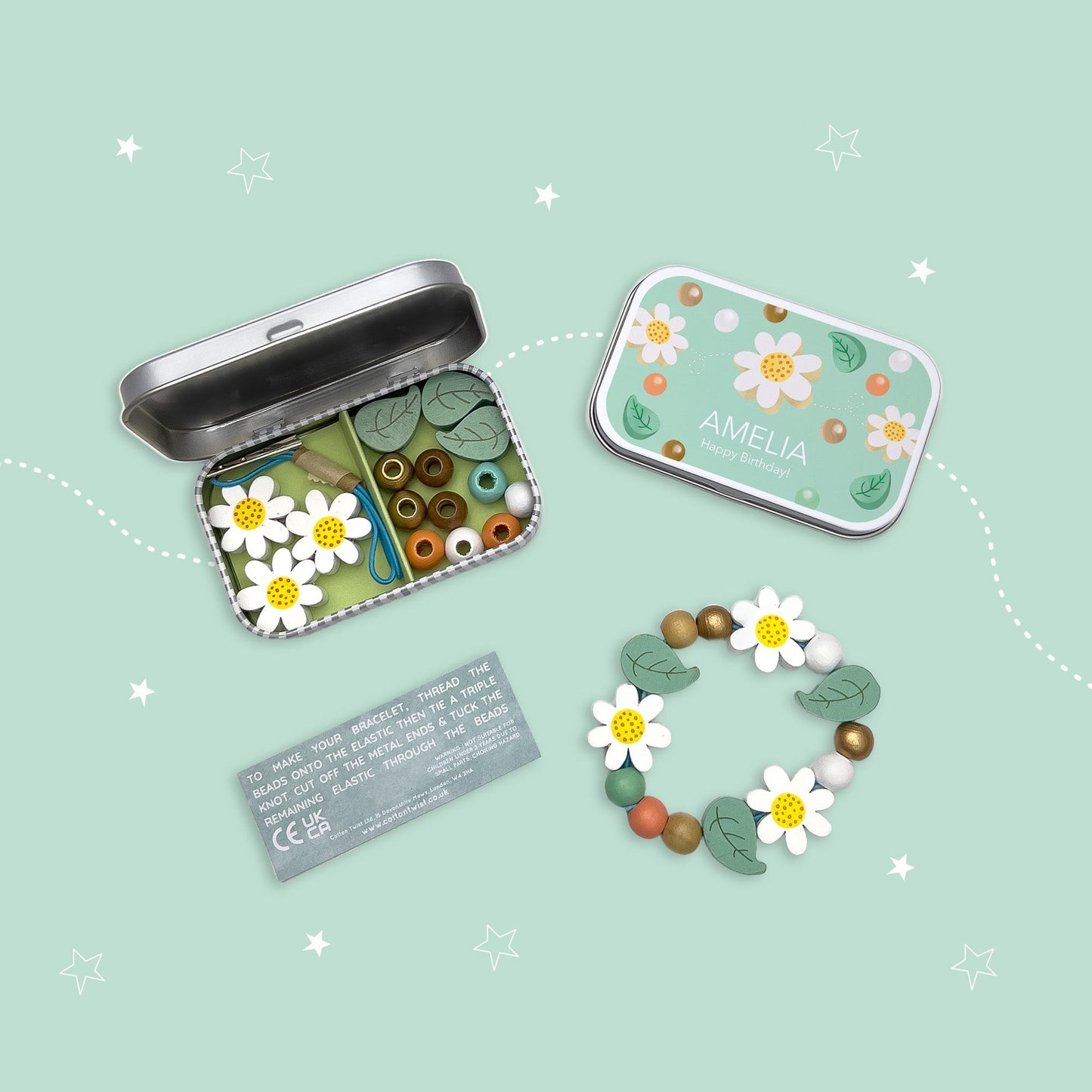 Daisy Chain Bracelet Gift Kit (Standard Kit: No name customization)