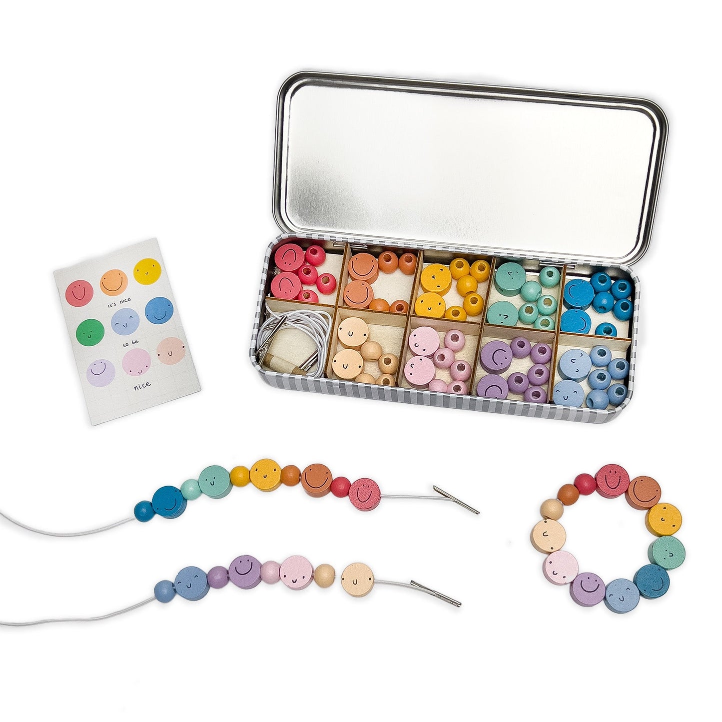 "It's Nice To Be Nice" Bracelet Beading Kit (Standard Kit: No name customization)