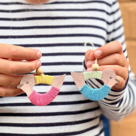 Make Your Own Pastel Bird Decorations