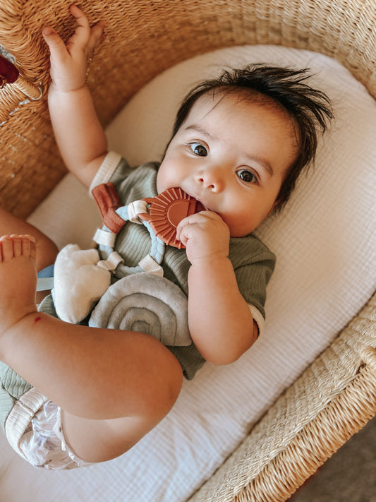 Neutral Bitzy Busy Ring™ Teething Activity Toy