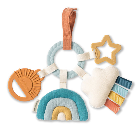 Neutral Bitzy Busy Ring™ Teething Activity Toy