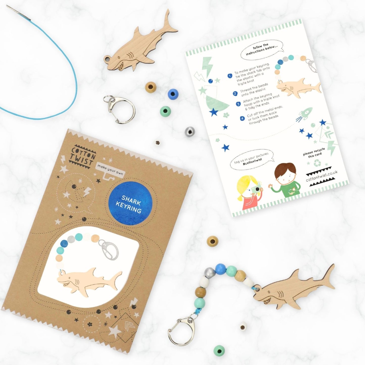 Make Your Own Shark Keyring