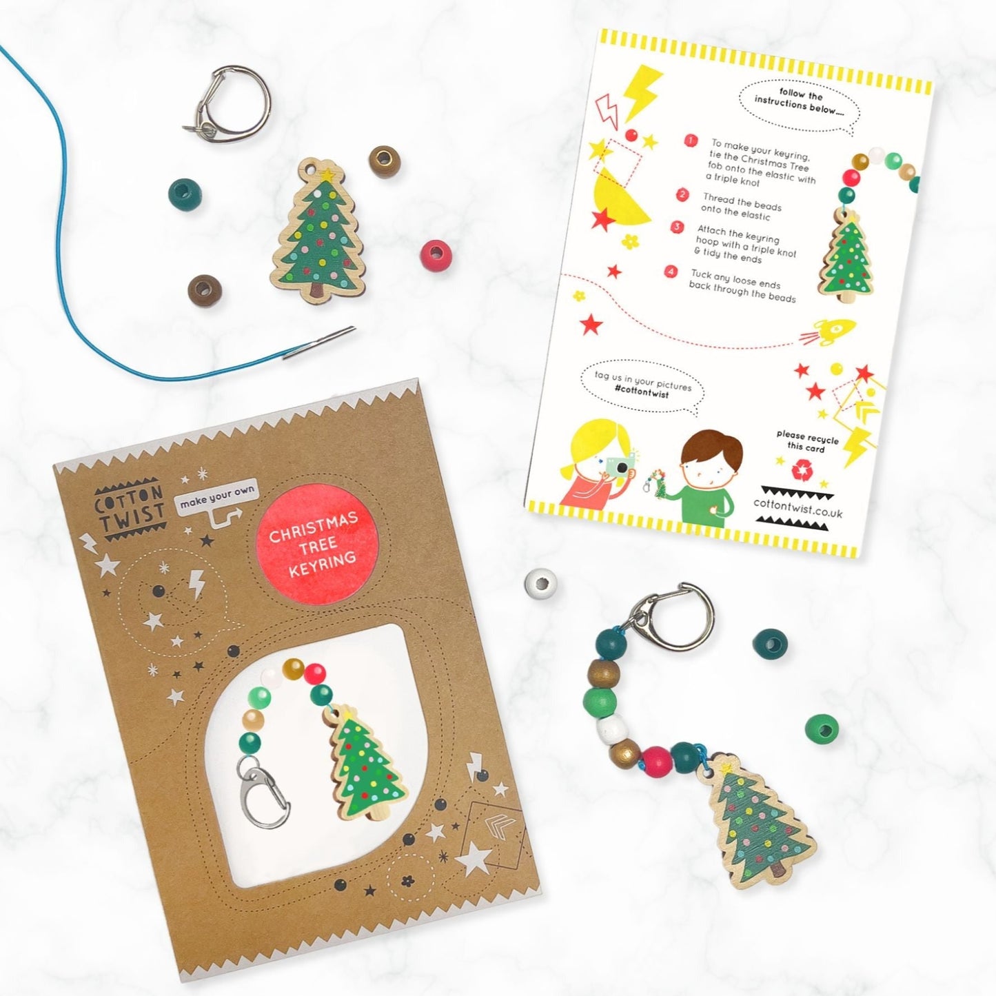 Make Your Own Christmas Tree Keyring