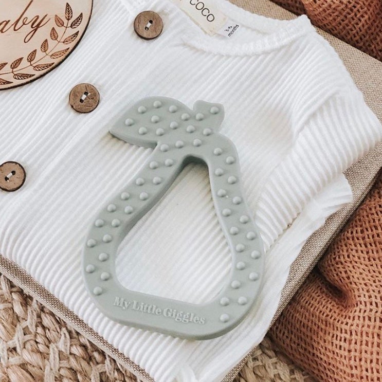 Pear Silicone Teether