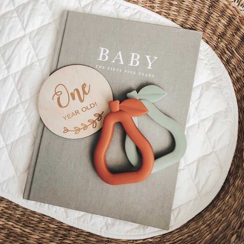 Pear Silicone Teether