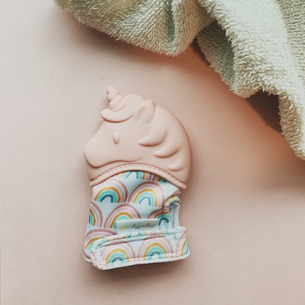 Unicorn Teething Mitten
