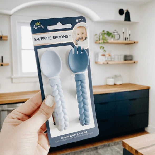 Sweetie Silicone Spoon & Fork set