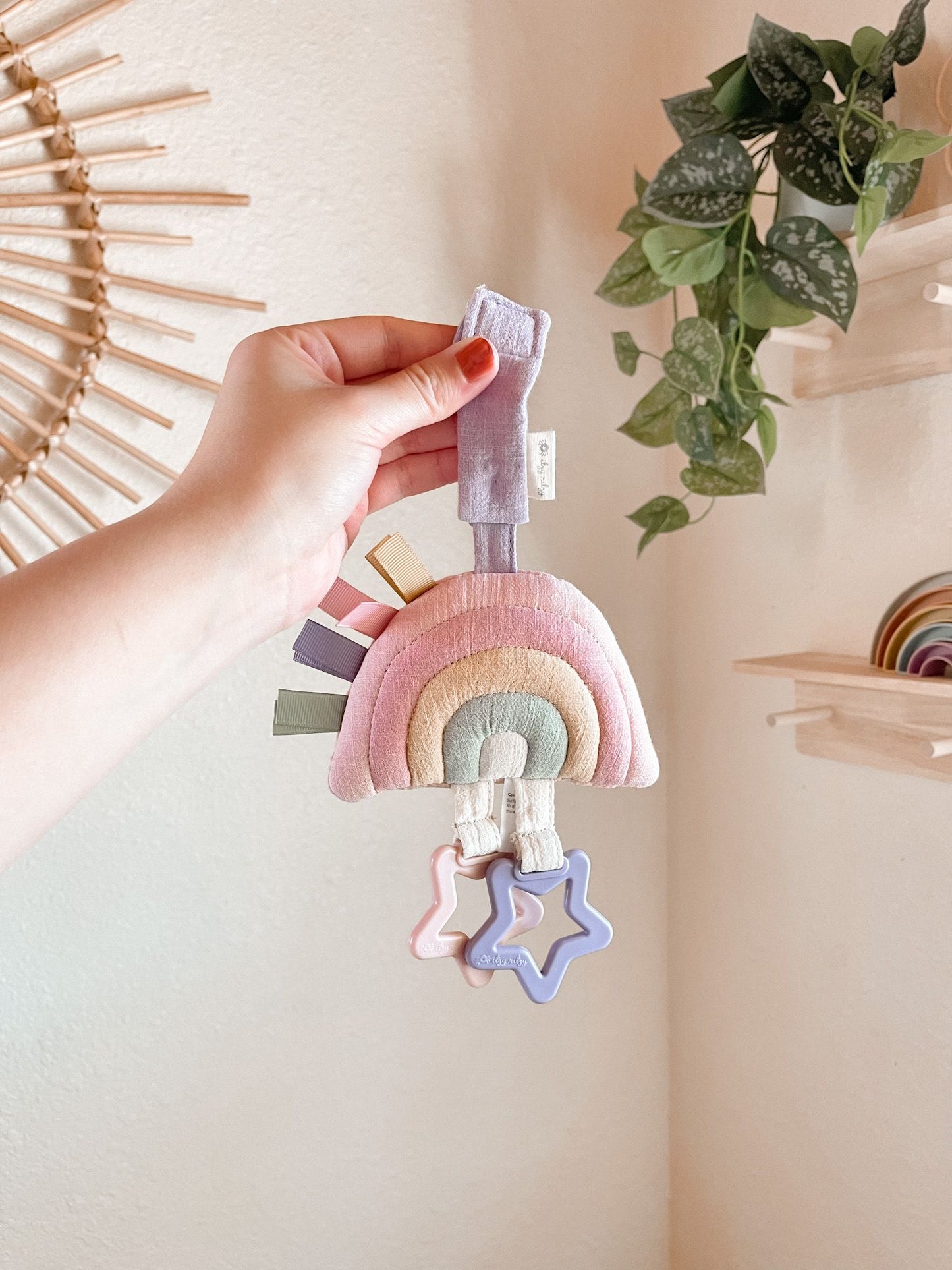 Pink Rainbow Bitzy Bespoke™ Ritzy Jingle Travel Toy