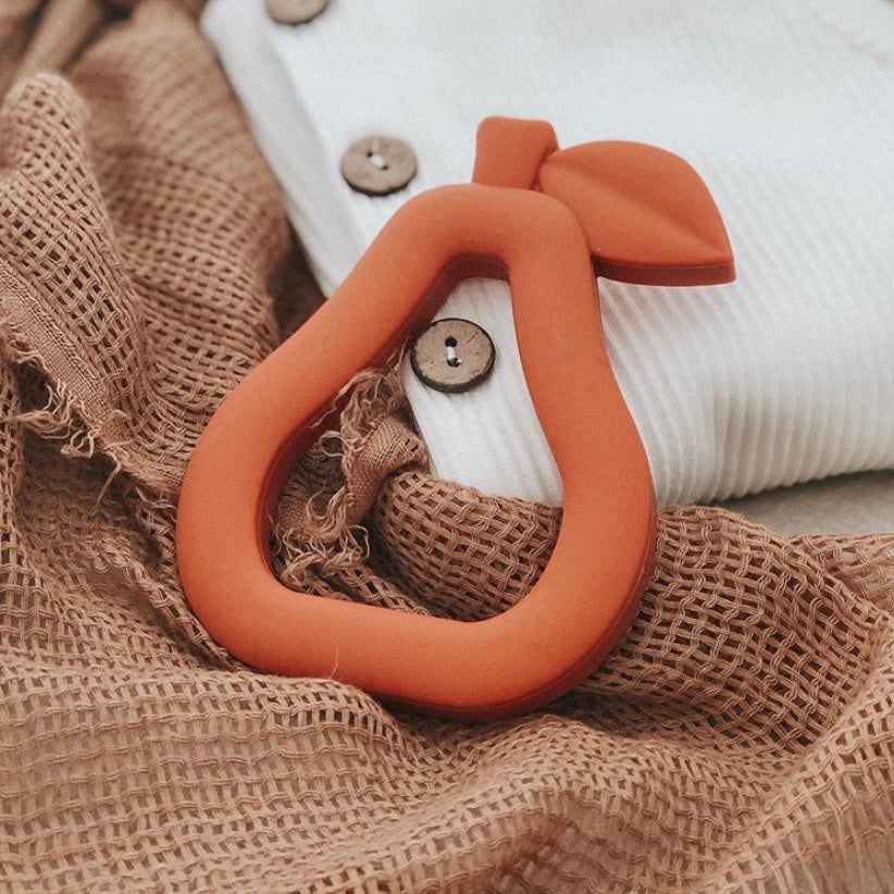 Pear Silicone Teether