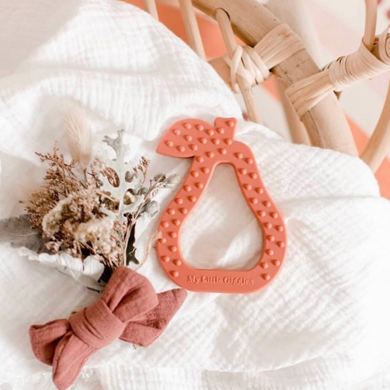 Pear Silicone Teether