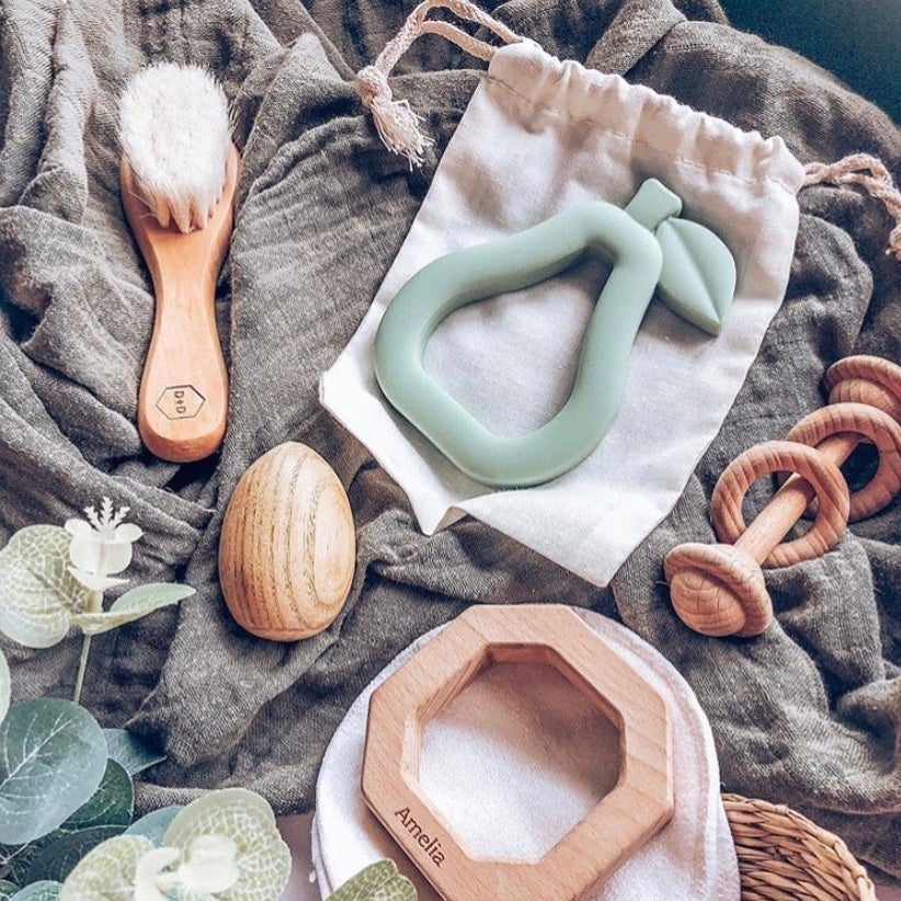 Pear Silicone Teether