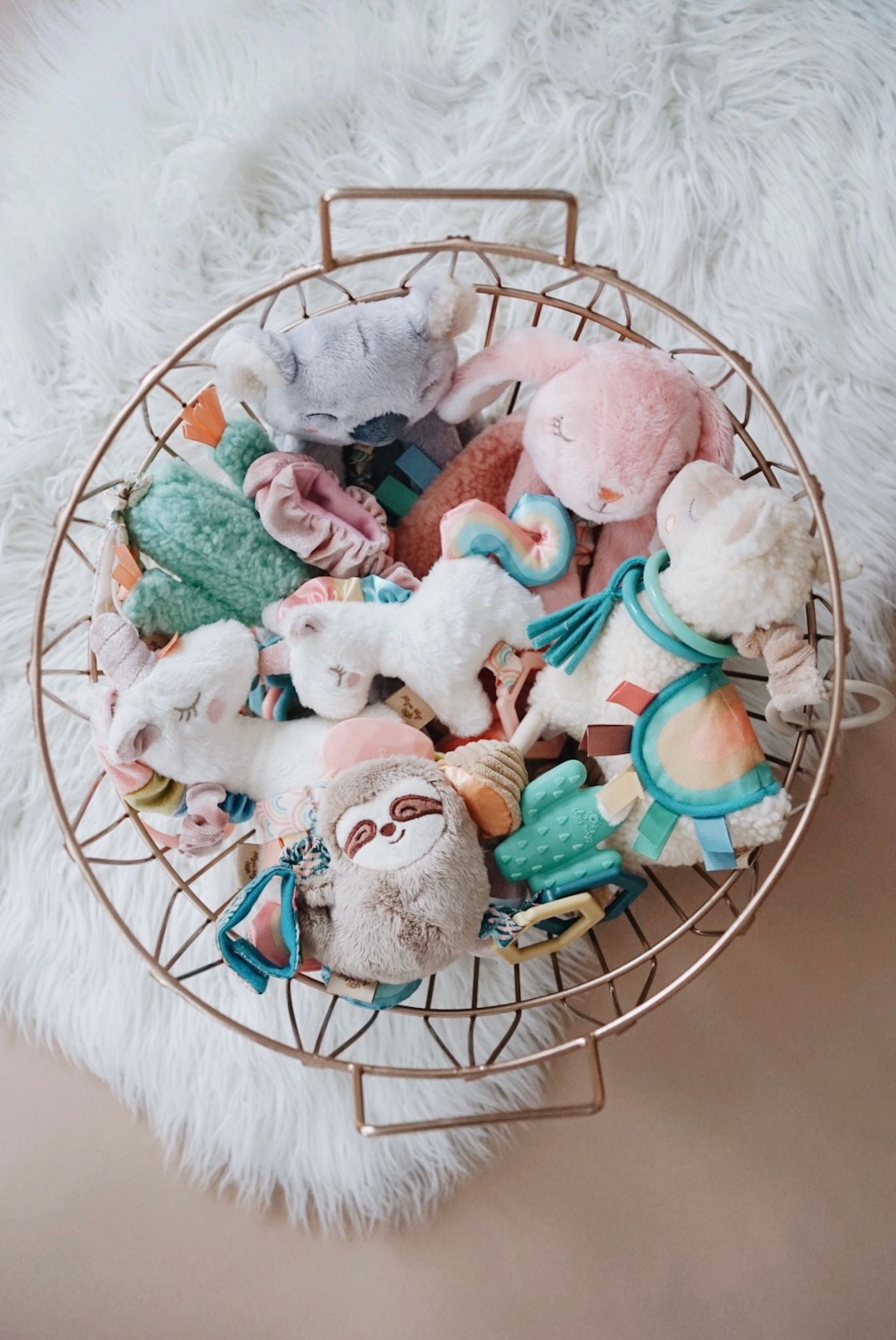 Itzy Lovey Plush & Teether Toy - Ana the Bunny