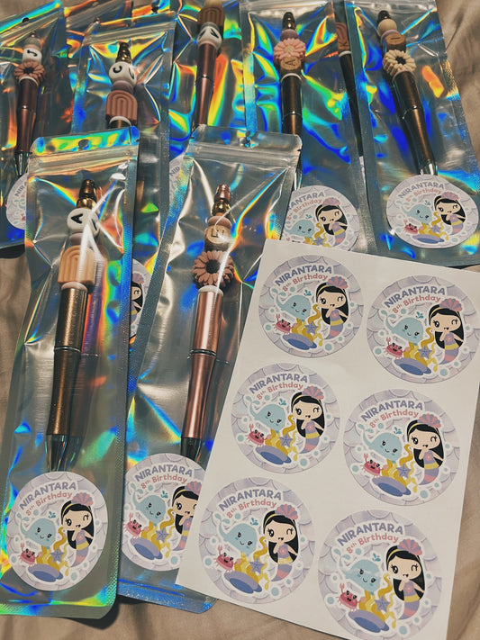 Custom FLORAL PEN Party Pack (Min. 8 packs)